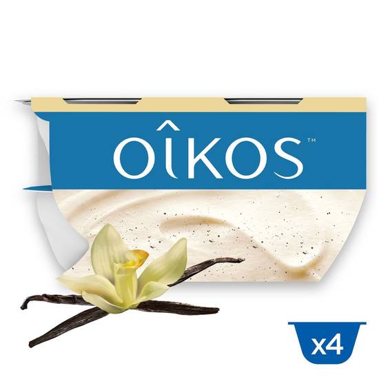 Oikos Yoghurt op Griekse Wijze Vanille 4 x 115 g