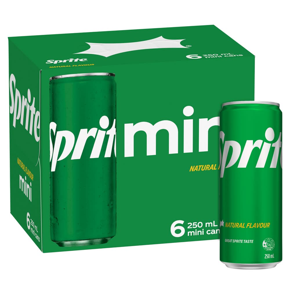 Sprite Lemonade Soft Drink 6x250ml