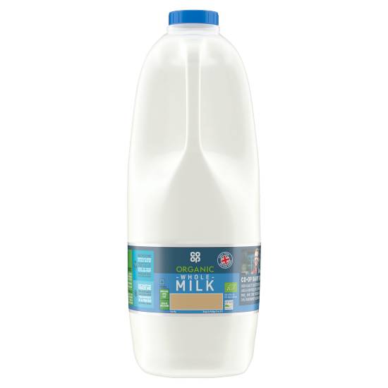 Co-Op British Organic Fresh Whole Milk 4 Pints/2.272L