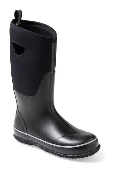 Falls Creek Mens Neoprene Boots, Size 12, Black