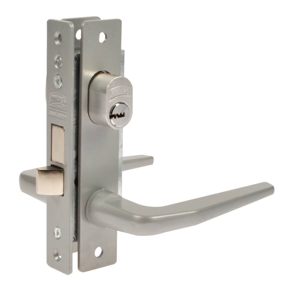 Phillips cerradura para perfiles de aluminio gris mate (1 pieza)