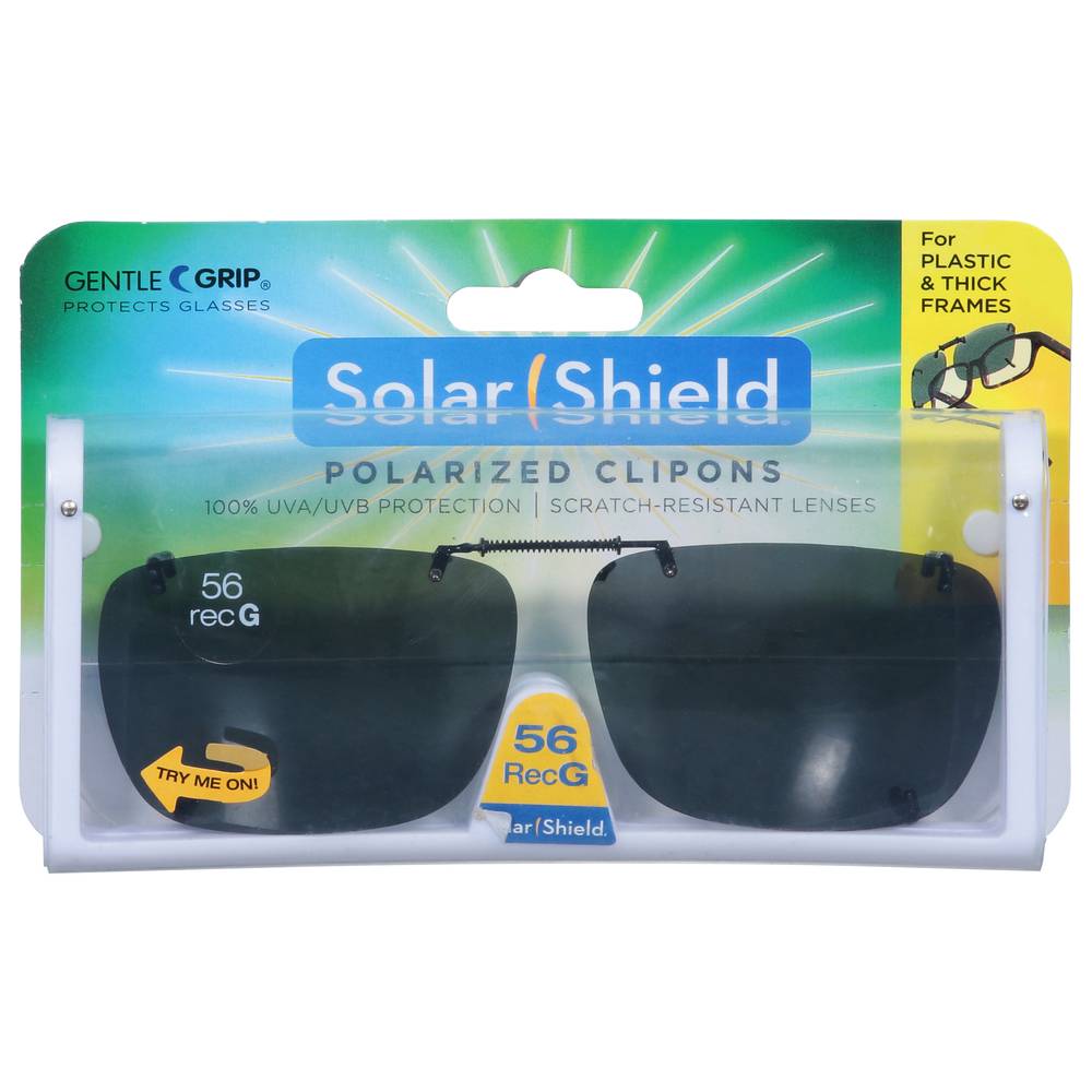 Solar Shield Polarized Clipons 56recg Sunglasses