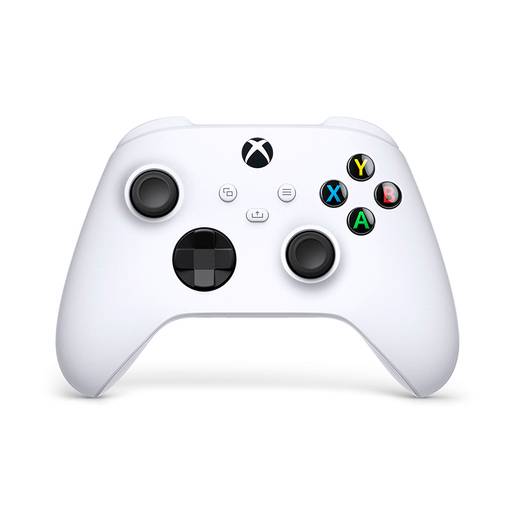 Xbox 360 · Control inalámbrico blanco