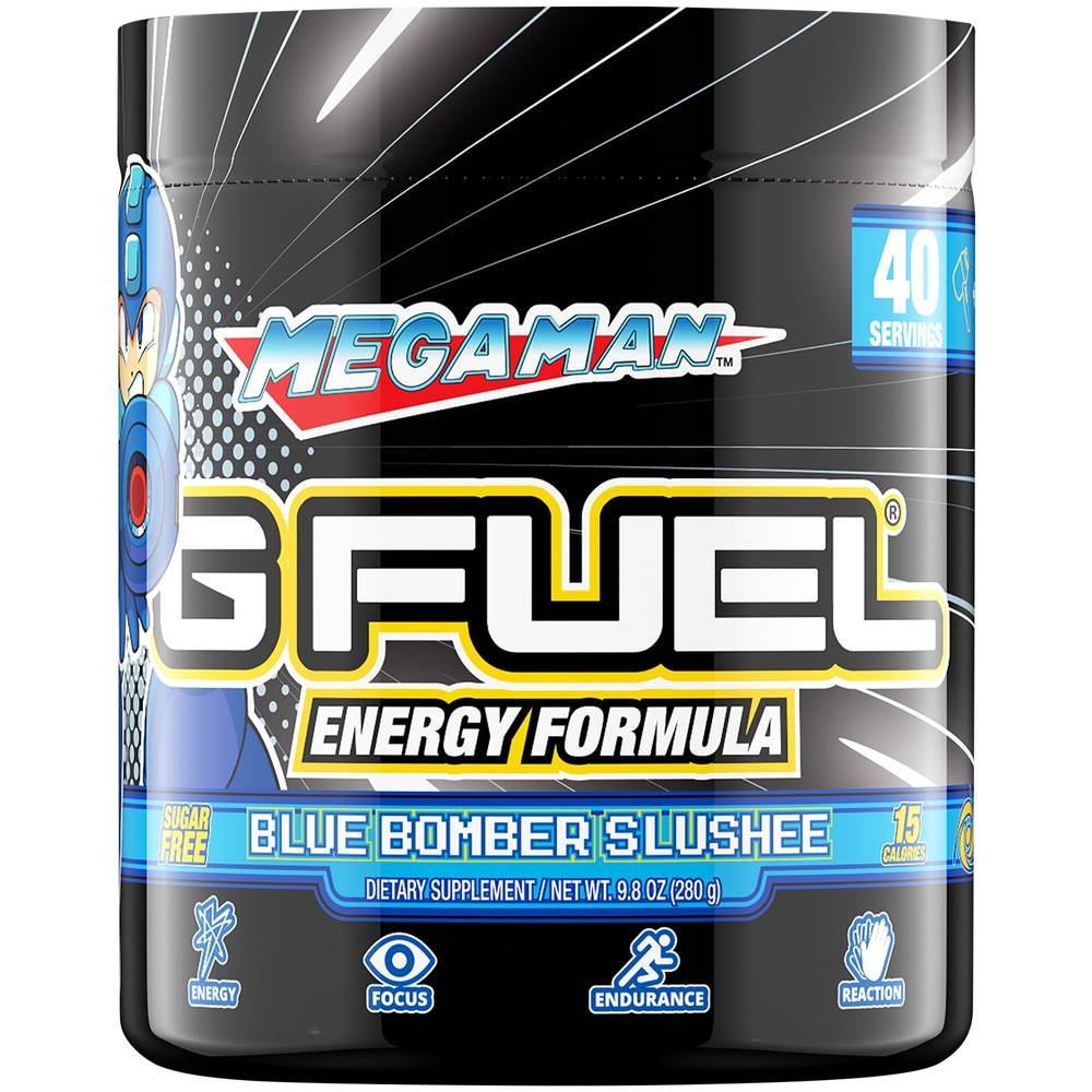 Megaman Energy Formula - Blue Bomber Slushie (9.80 Oz. / 40 Servings)