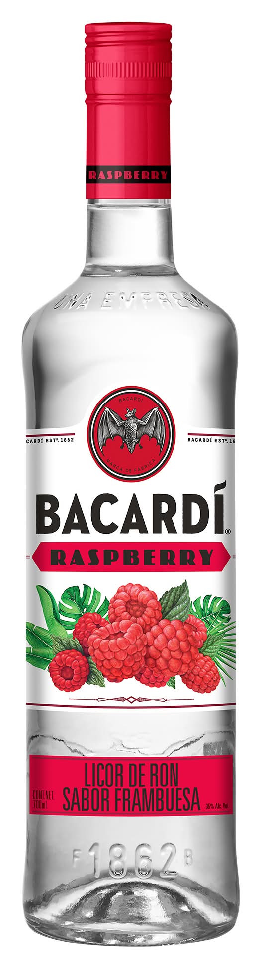 Bacardí · Licor de ron, frambuesa (700 ml)