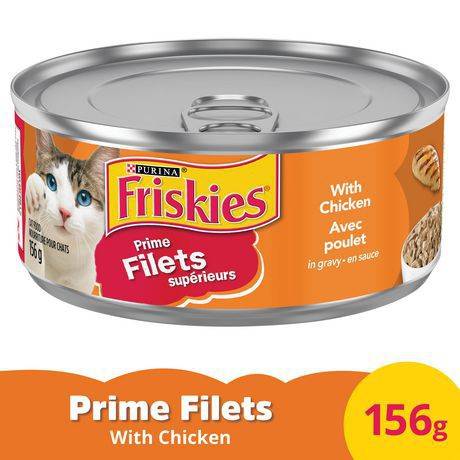 Purinaâ Friskiesâ Prime Filets With Chicken in Gravy Cat Food (156 g)