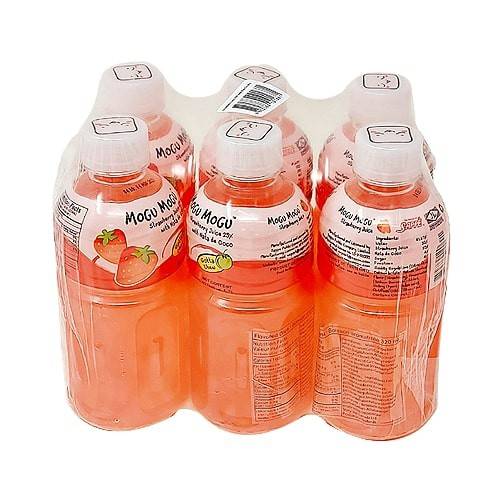 Mogu Mogu Strawberry Juice Drink (6 x 320 ml)