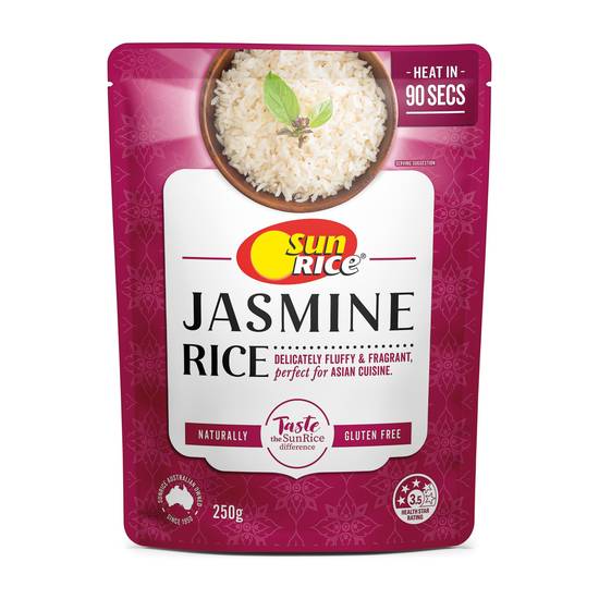 Sunrice Jasmine Microwavable Rice 250g