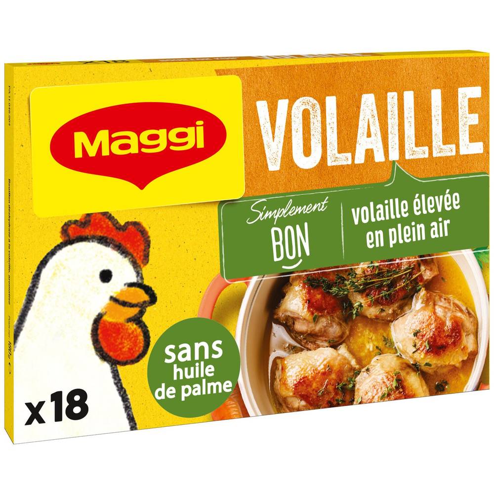 Bouillon Kub volaille MAGGI - la boite de 18 cubes - 180g