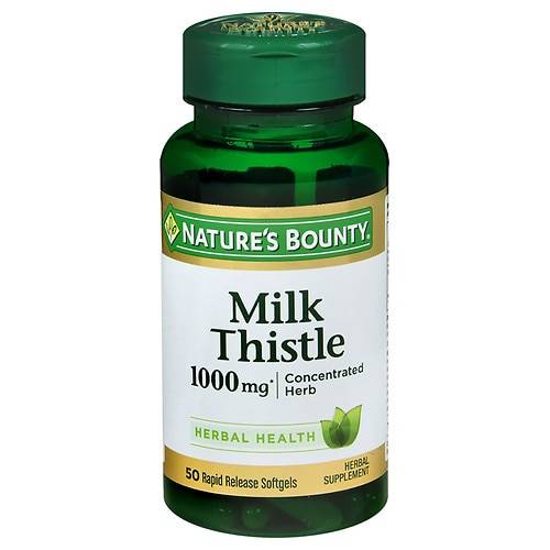 Nature's Bounty Milk Thistle 1000 mg Herbal Supplement Softgels - 50.0 ea