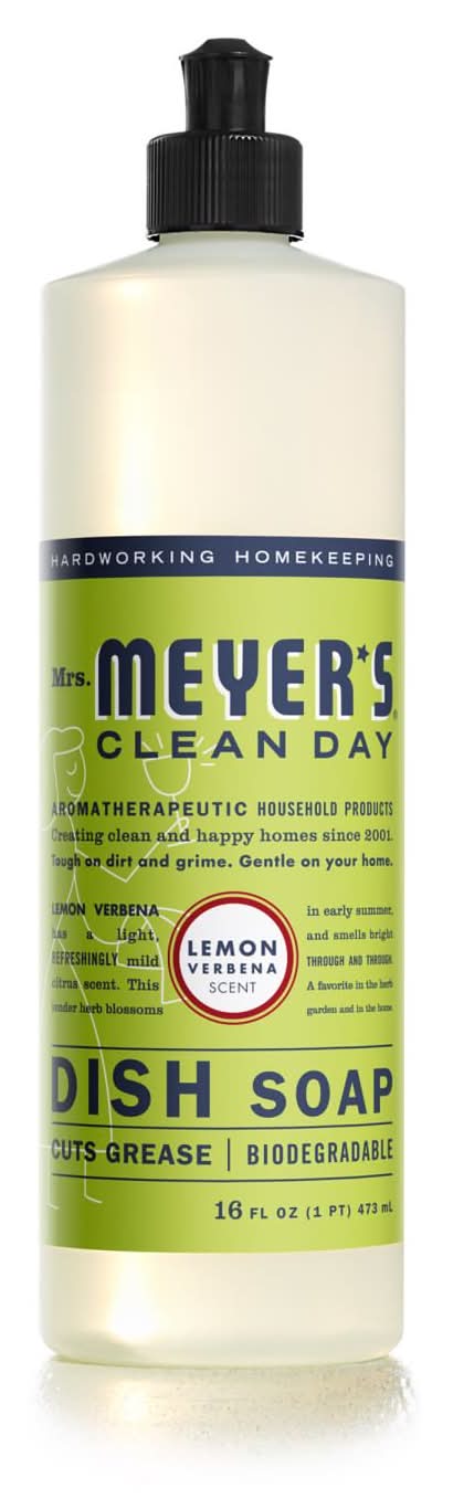 Mrs. Meyer'S Clean Day Lemon Verbena Scent Liquid Dish Soap 16 Oz 1 Pk
