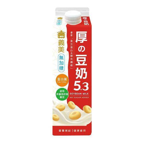 義美無加糖厚濃豆奶 936ml