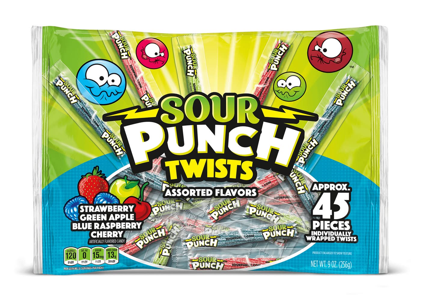Sour Punch Assorted Twists Candy Pieces (9 oz)