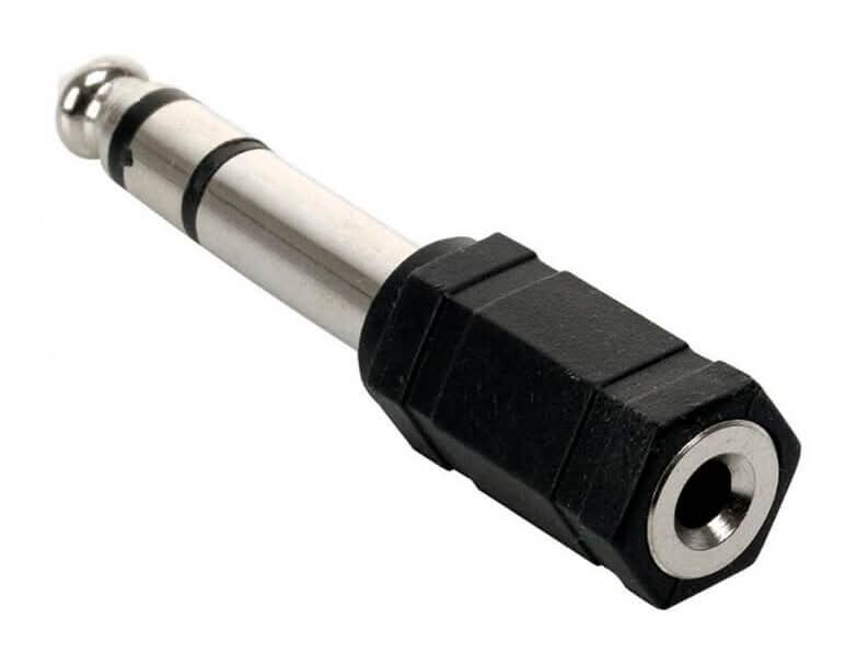 Steren · Adaptador de jack 3,5 mm a plug 6,3 mm, estéreo (992,86 g)
