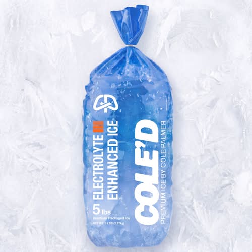 COLE'D Electrolyte Pebble Ice 5lb Bag