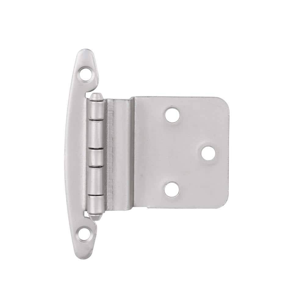 Liberty Satin Nickel 3/8 In. Inset Cabinet Hinge Without Spring (1-Pair)