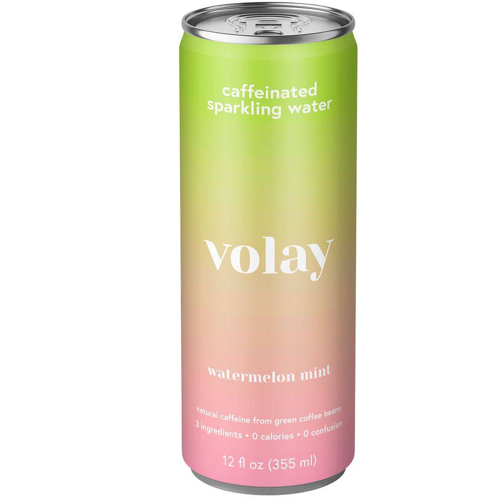 Volay Sparkling Water Caffeinated Watermelon Mint (12 fl oz)