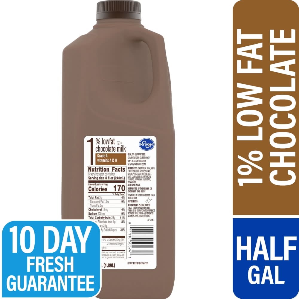 Kroger 1% Lowfat Grade a Vitamins a & D Milk, Chocolate (1.89 L)