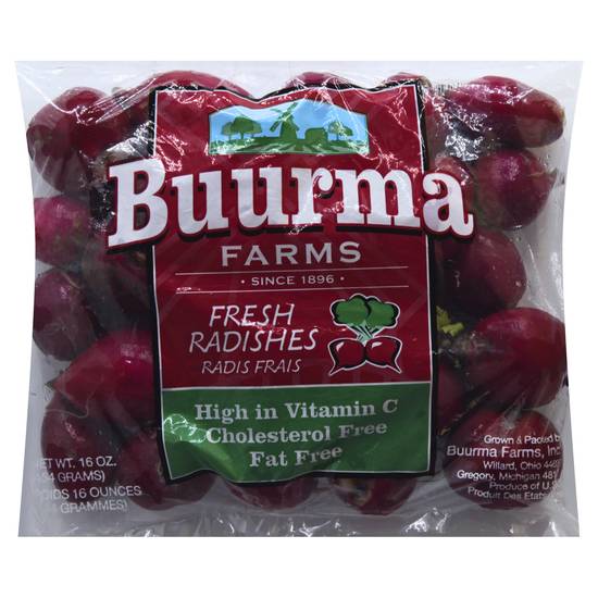 Buurma Farms Fresh Red Radishes