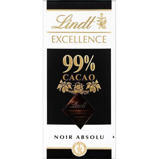 Chocolat noir 99% EXCELLENCE LINDT 50g