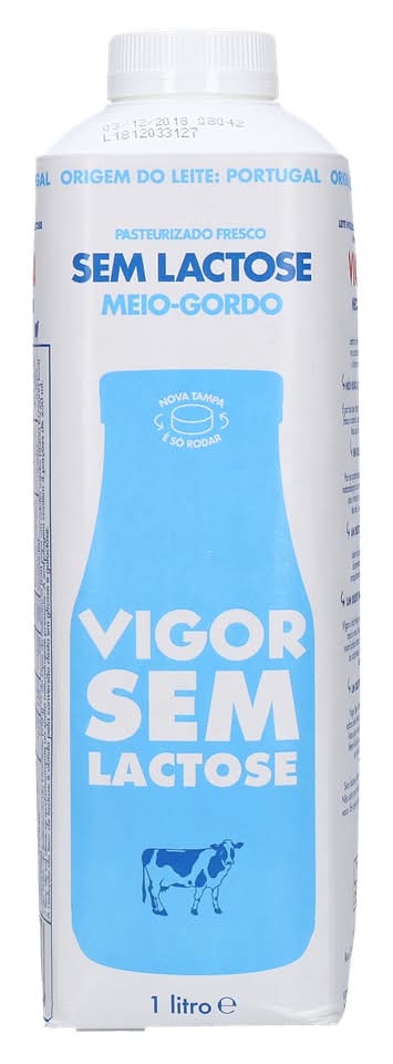 Vigor  - Leite pasteurizado m/g sem lactose, de 1L