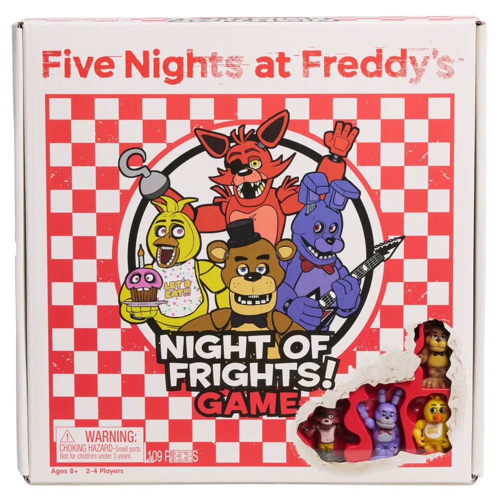 Just Play Five Nights At Freddy's Night Of Frights Board Game, 8+ Years (109 ct)