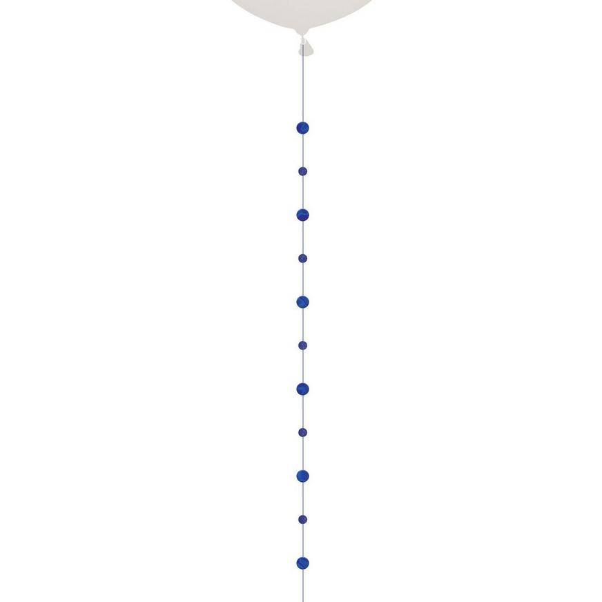 Royal Blue Circles Balloon Tail