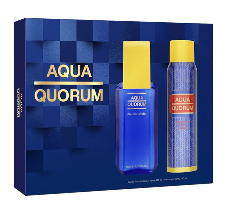 Antonio Puig · Aqua quorum set perfume edt + desodorante (2 un)