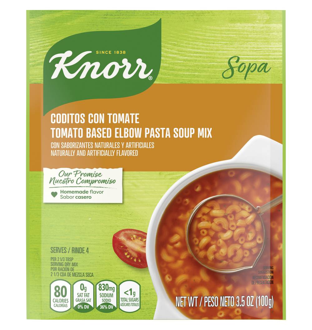 Knorr Coditos Con Tomate Tomato Based Elbow Pasta Soup Mix (3.5 oz)