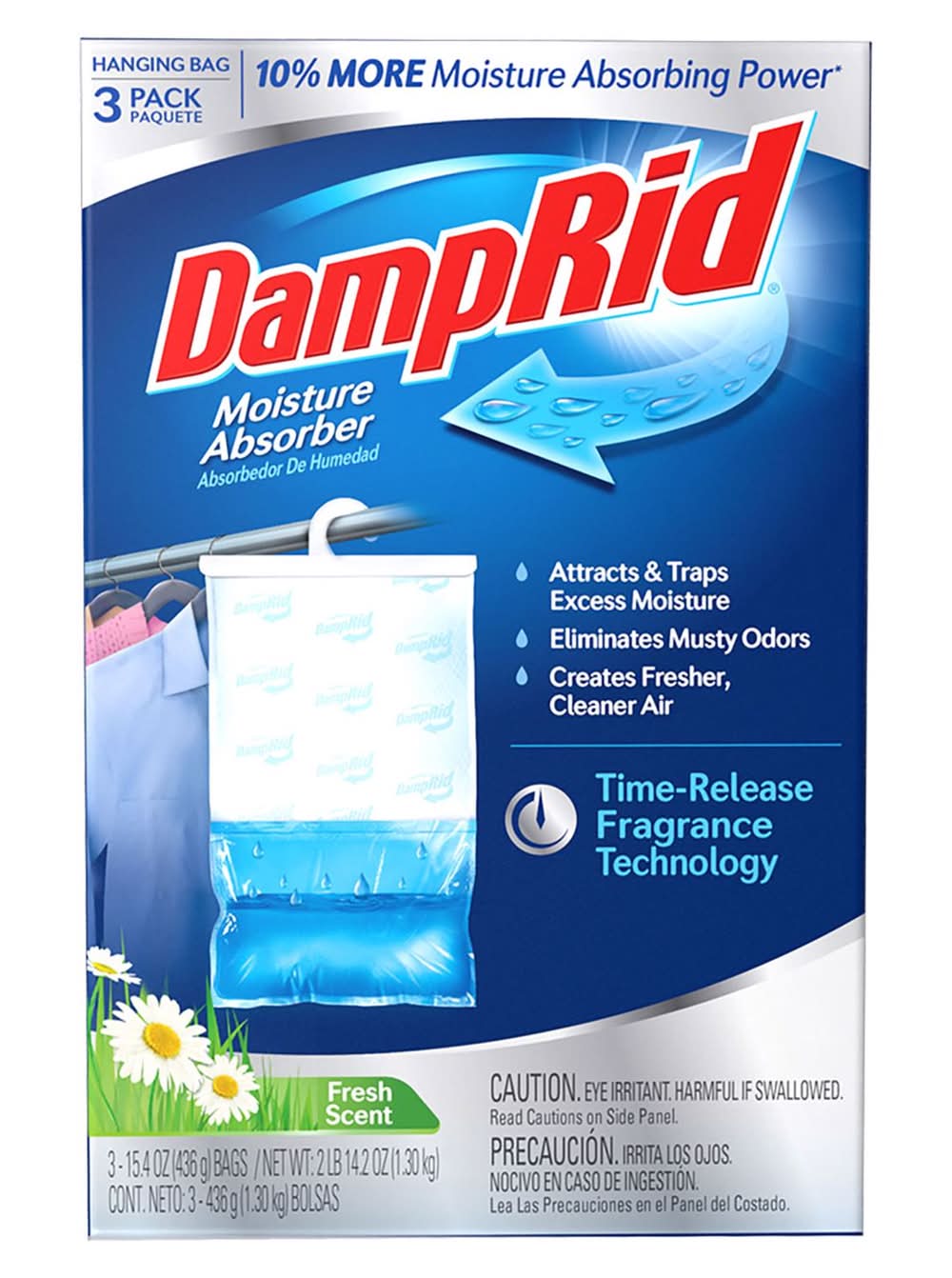 Damprid Hanging Moisture Absorber Fresh Scent 15.4 Oz 3 Pk
