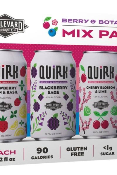 Quirk Hard Seltzer Berry & Botanical Mix pack (12 ct, 12 fl oz)