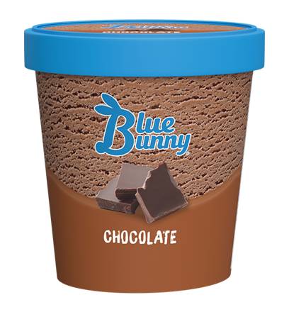 Blue Bunny Chocolate Ice Cream 14oz Carton