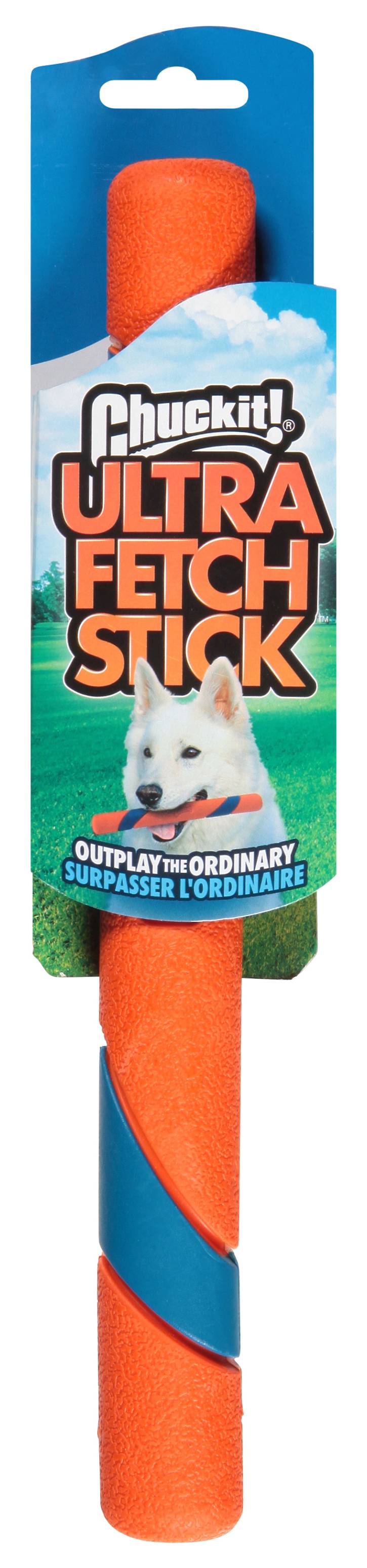 Chuckit! Ultra Fetch Stick For Dogs, Orange-Blue (4.8 oz)