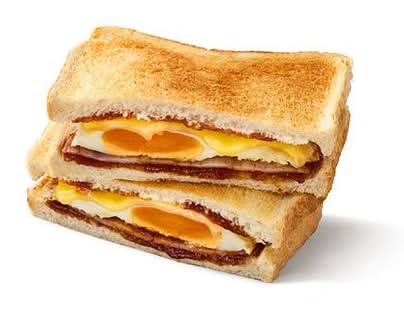 Fried Egg & Bacon Toastie
