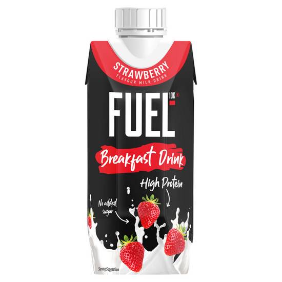 FUEL10K High Protein Strawberry Breakfast Drink 330ml