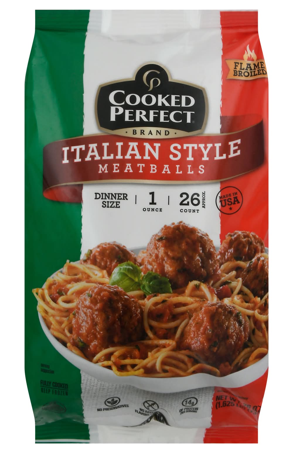 Cooked Perfect Italian Style Meatballs (26 oz)