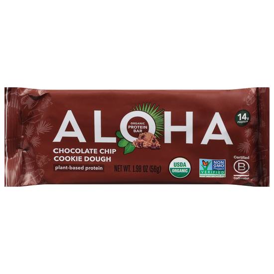 Aloha Organic Chocolate Chip Cookie Dough Protein Bar (1.9 oz)