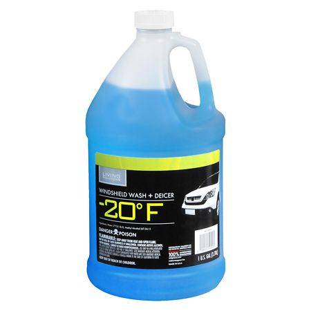 Living Solutions Windshield Wash + Deicer -20 Degrees (128 fl oz)