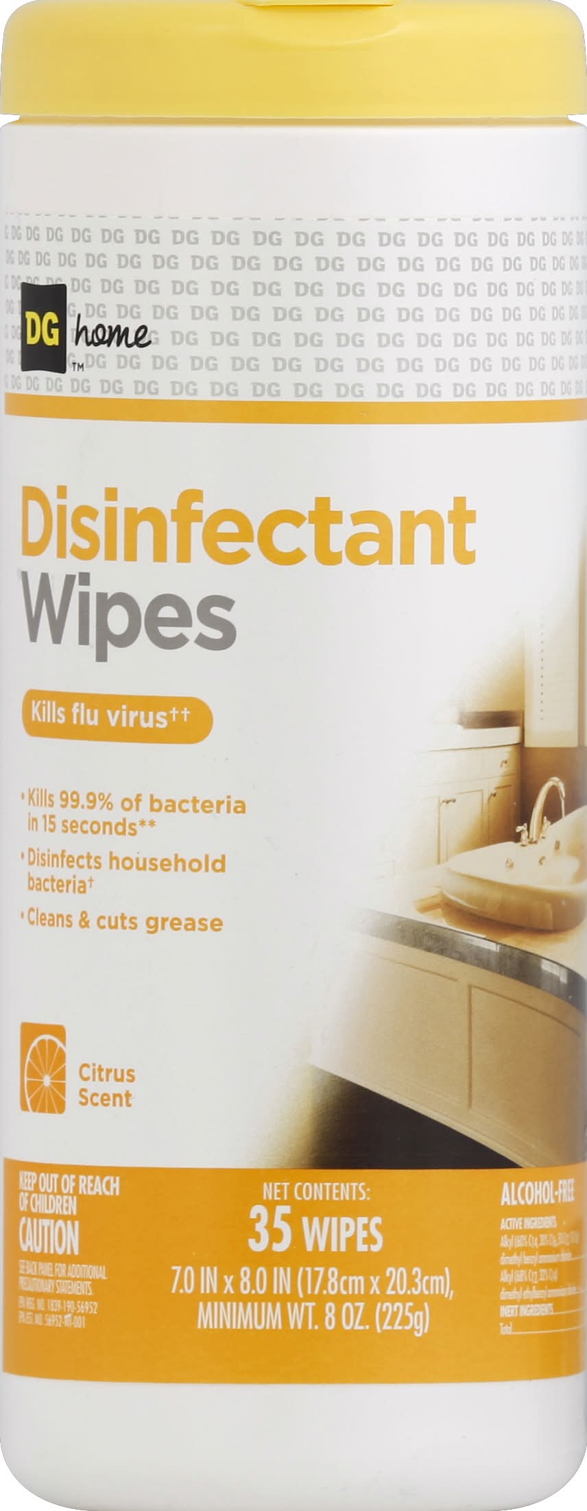 Dollar General Disinfectant Wipes, 7 X 8 Inches (35 ct)