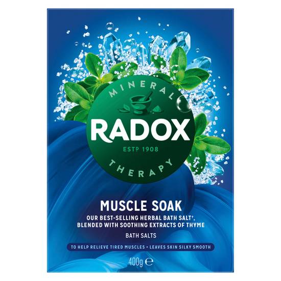 Radox Muscle Soak Bath Therapy Herbal Bath Salts The Original 400g