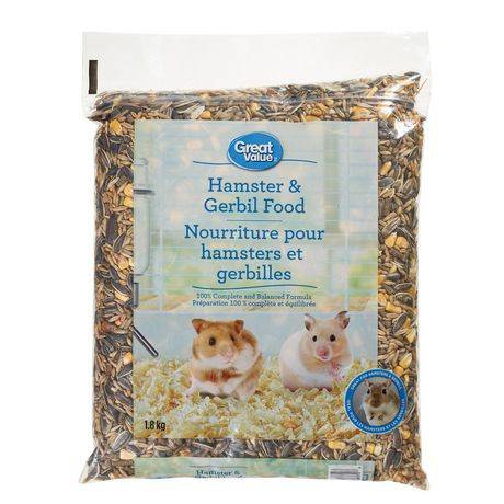 Great value nouriture great value pour hamster et gerbilles (1,8 kg) - hamster & gerbil food (1.8 kg)