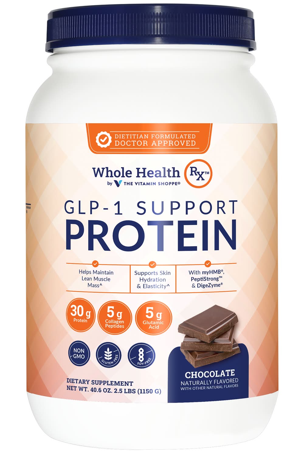 lean glp 1 supplement Vitamin Shoppe - Whole Health RX Glp-1 Support Protein Powder, Chocolate  (40.6 oz) - Delivery in Under an Hour