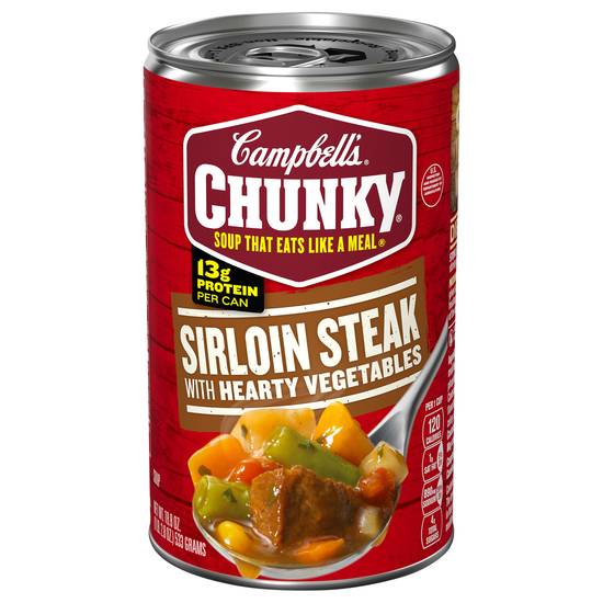 Campbell's Chunky Sirloin Steak With Hearty Vegetables Soup