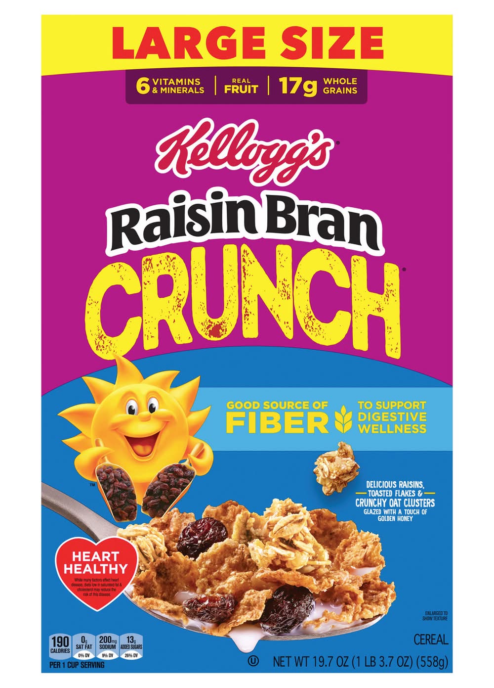 Kellogg's Raisin Bran Crunch Breakfast Cereal (19.7 oz)