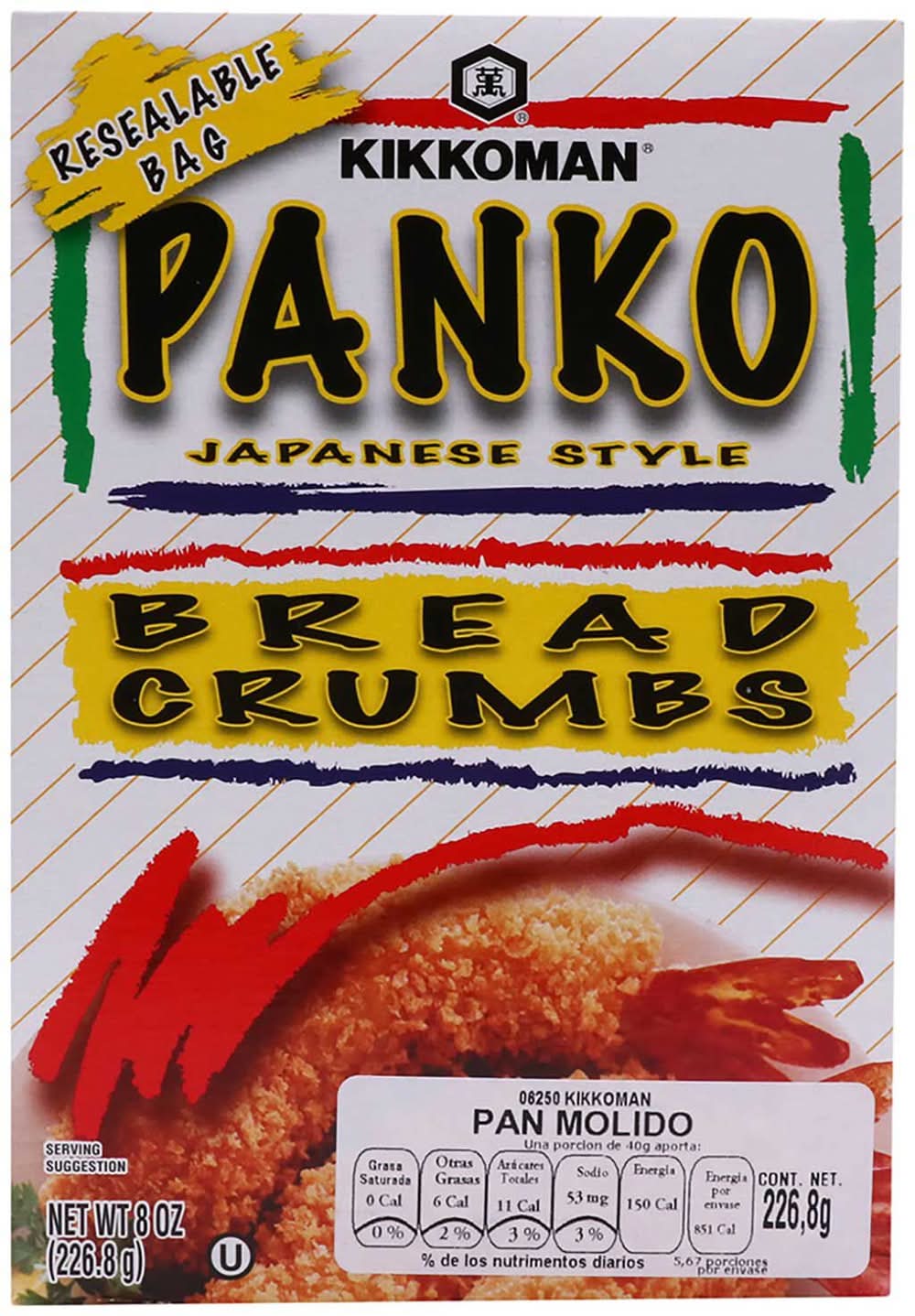 Kikkoman · Pan molido panko grano medio (226,8 g)