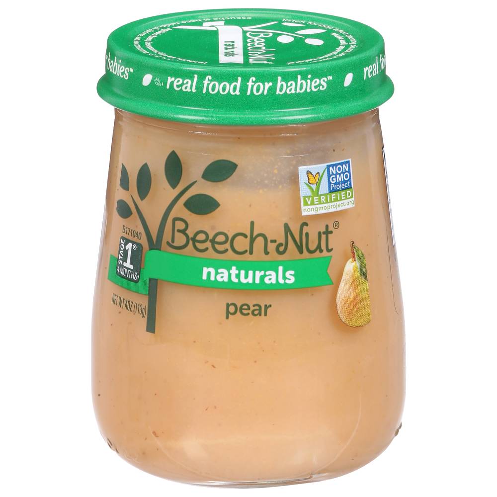 Beech-Nut Stage 1 Naturals Pear Baby Food (4 oz)