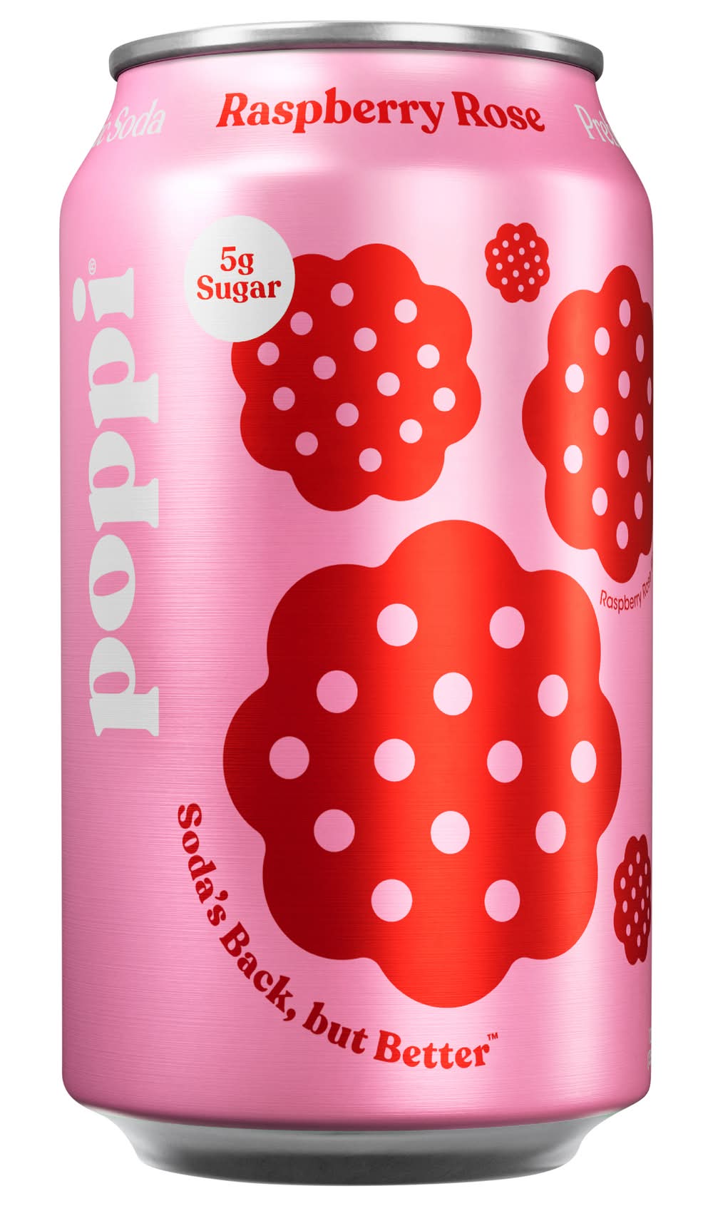 poppi Prebiotic Soda, Raspberry (12 fl oz)
