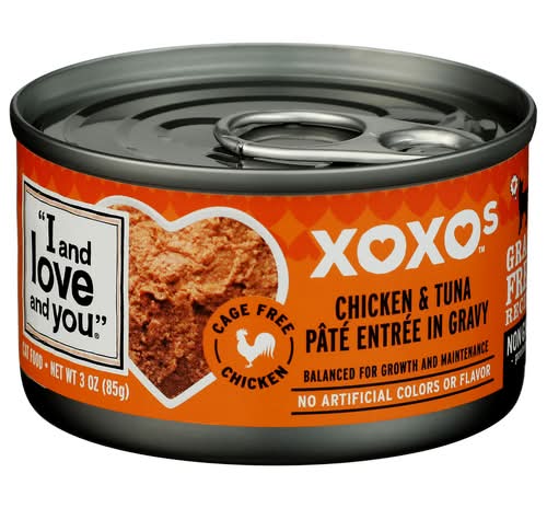 I And Love And You Chicken & Tuna In Gravy XOXOs Pate Cat Food