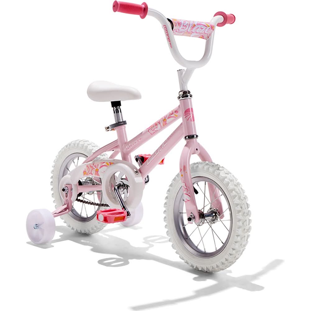 Ozone 500 Girls' Blaze 12" Bike, Pink / White, 12BIKE