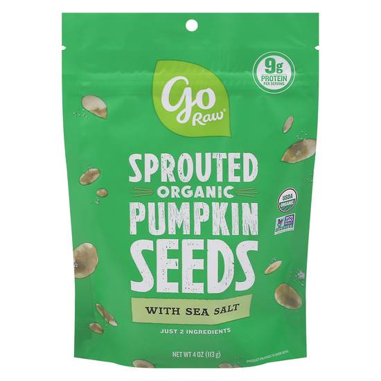 Go Raw Organic Sprouted Pumpkin Seeds With Sea Salt